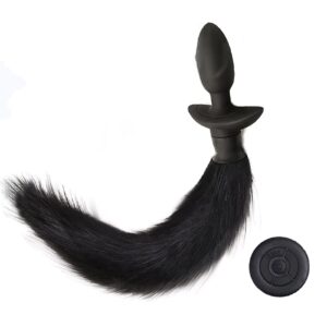 Fox Tail Anal Vibrator with Remote & 12 Modes for Cosplay Submission