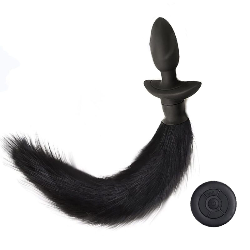 Fox Tail Anal Vibrator with Remote & 12 Modes for Cosplay Submission