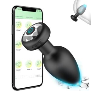 App-Controlled Diamond Anal Plug with 10 Modes for Luxury Play