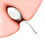 Glass Anal Ball with Portable Rope for Enhanced Pleasure