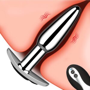 Metal Butt Plug with 10 Vibration Modes for Enhanced Stimulation