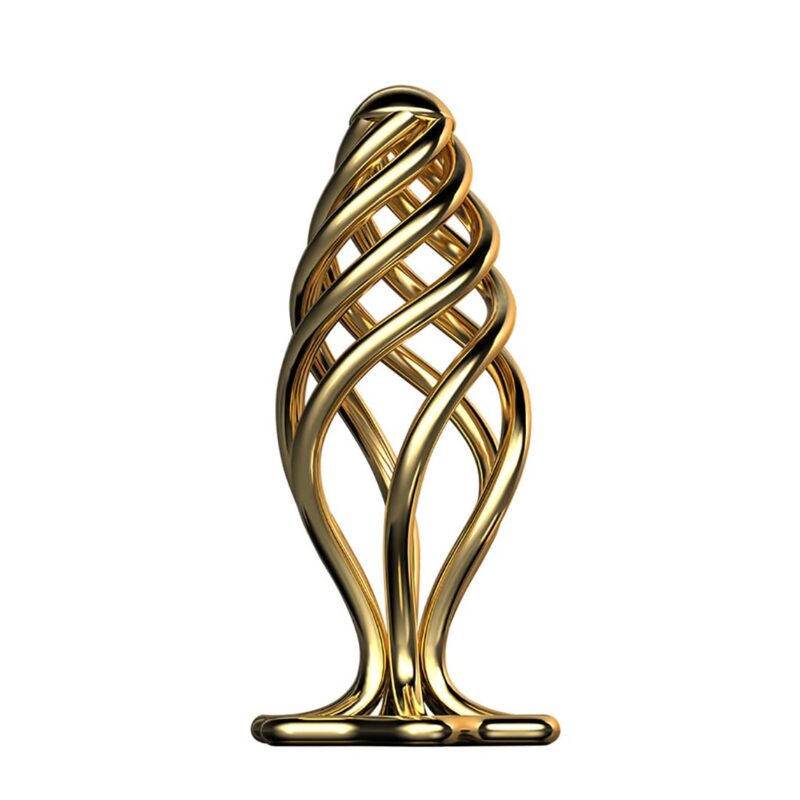 Gold Hollow Butt Plug - Metal Dilator for Enhanced Pleasure