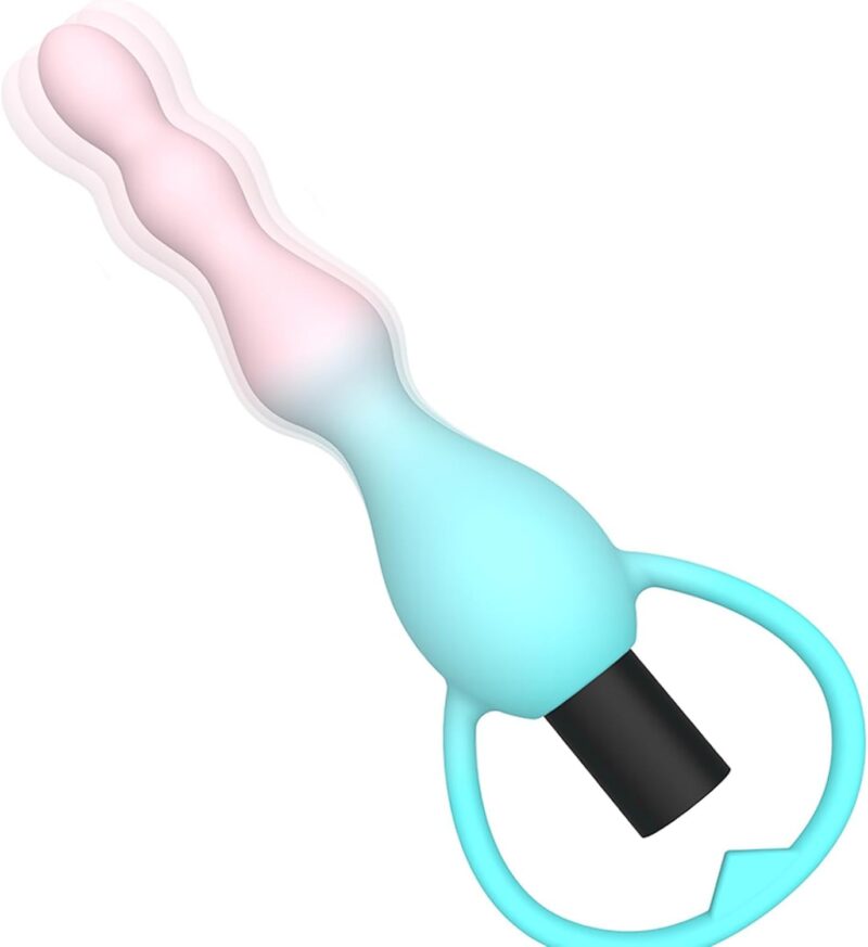 Mini Prostate Vibrator for Beginners with 10 Modes & Ball Design