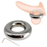 Heavy Duty Testicle Ring - 420g Stainless Steel for Enhanced Pleasure