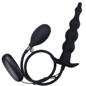 2-in-1 Inflatable Plug & Vaginal Dilator with 12 Vibration Modes