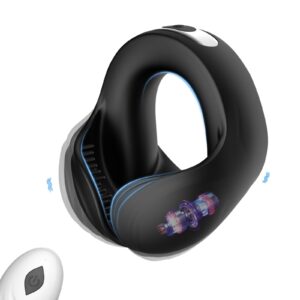 kinksterhub A dual ring vibrating cock ring and testicle stimulator with a remote.