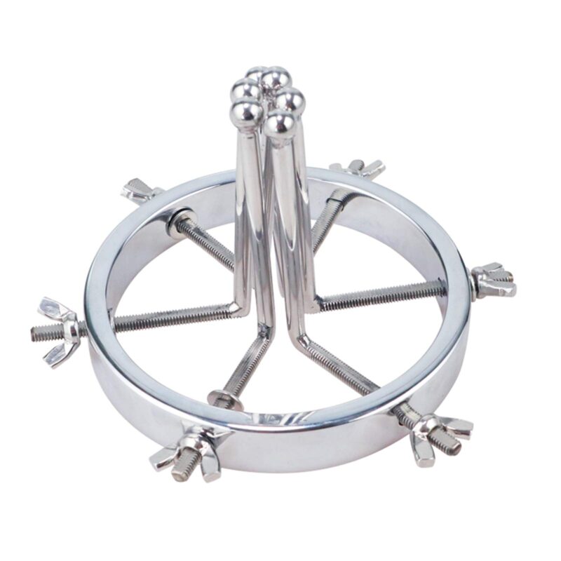 Adjustable Metal Vaginal Speculum for BDSM Medical Roleplay