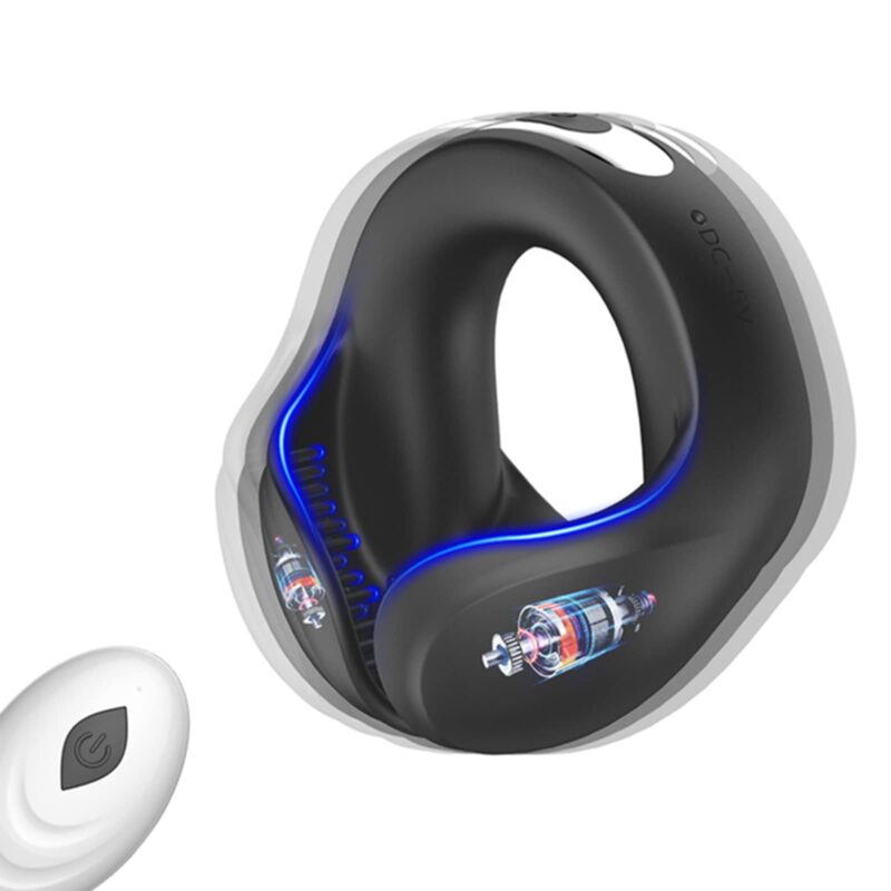 Vibrating Cock Ring Electric Cock Ring with Dual Motors