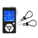 kinksterhub A silicone electric shock cock ring with a metal ball and wires.