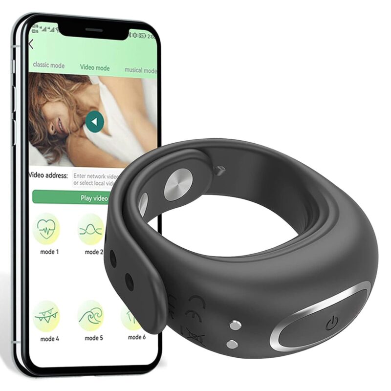 kinksterhub An adjustable silicone cock ring vibrator controlled by an app.