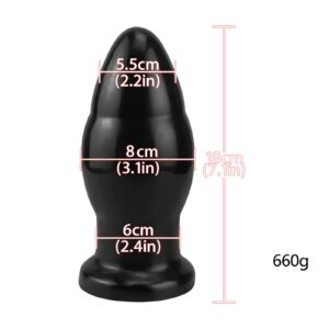 Giant Anal Plug with Suction Cup for Enhanced Stimulation