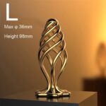 Gold Hollow Butt Plug - Metal Dilator for Enhanced Pleasure