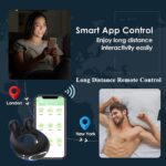 kinksterhub Black APP-controlled vibrating cock ring for penis and testicle stimulation.