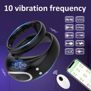 kinksterhub A flexible vibrating cock ring with two distinct motor areas.