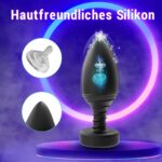 LED Anal Plug with 10 Vibration Modes and Remote Control