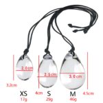 Glass Anal Ball with Portable Rope for Enhanced Pleasure