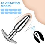 Metal Butt Plug with 10 Vibration Modes for Enhanced Stimulation