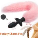 12 Frequency Vibrator Plug with Fox Tail for Enhanced Pleasure