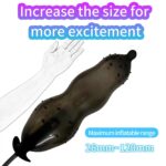 Super Long Inflatable BDSM Butt Plug for Enhanced Stimulation