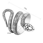 Gold Snake-Shaped Glans Ring for Enhanced Pleasure