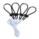 kinksterhub A silicone electric shock cock ring with a metal ball and wires.