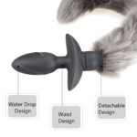 12 Frequency Vibrator Plug with Fox Tail for Enhanced Pleasure