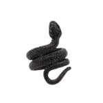 Gold Snake-Shaped Glans Ring for Enhanced Pleasure