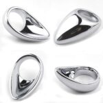 kinksterhub Unique shaped aluminum cock ring set in three sizes.
