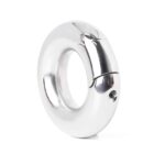 Heavy Duty Testicle Ring - 420g Stainless Steel for Enhanced Pleasure