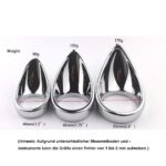 kinksterhub Unique shaped aluminum cock ring set in three sizes.