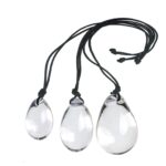 Glass Anal Ball with Portable Rope for Enhanced Pleasure