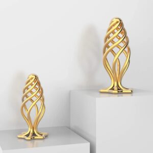 Gold Hollow Butt Plug - Metal Dilator for Enhanced Pleasure