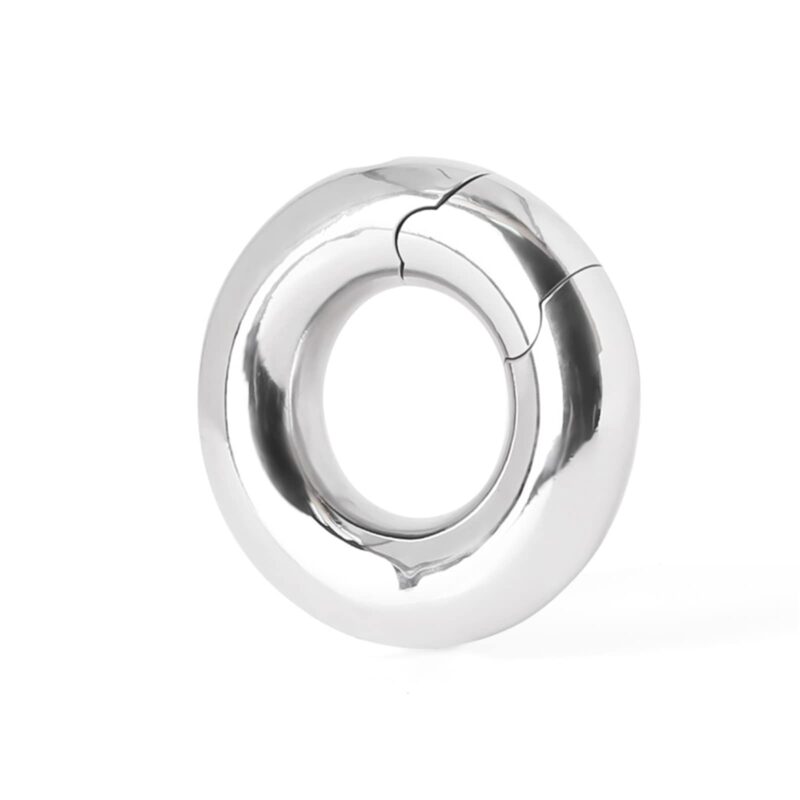 Heavy Duty Testicle Ring - 420g Stainless Steel for Enhanced Pleasure