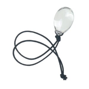 Glass Anal Ball with Portable Rope for Enhanced Pleasure