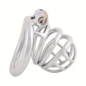 metal steel chastity cage medical-grade stainless small exercise material detail graphic