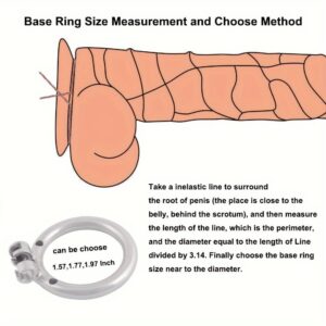 metal chastity cage urethral tube penis exercise back product view