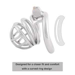 metal steel chastity cage medical-grade stainless small exercise back product view