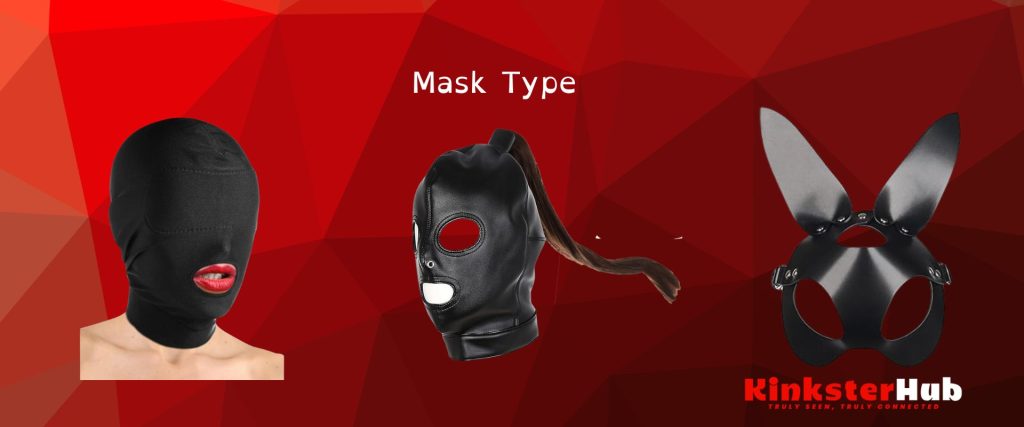 Different types of beginner-friendly bondage masks for sensory play