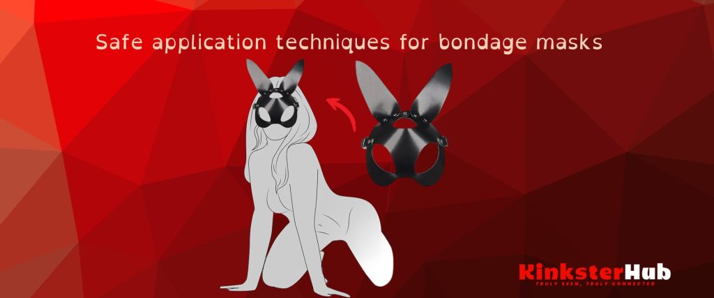 "Creating a sensory deprivation scene with bondage masks"