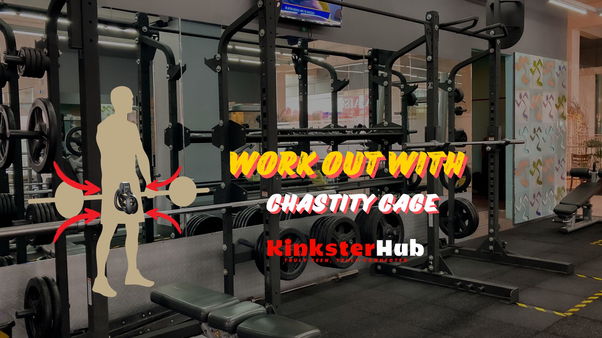Work Out with chastity cage