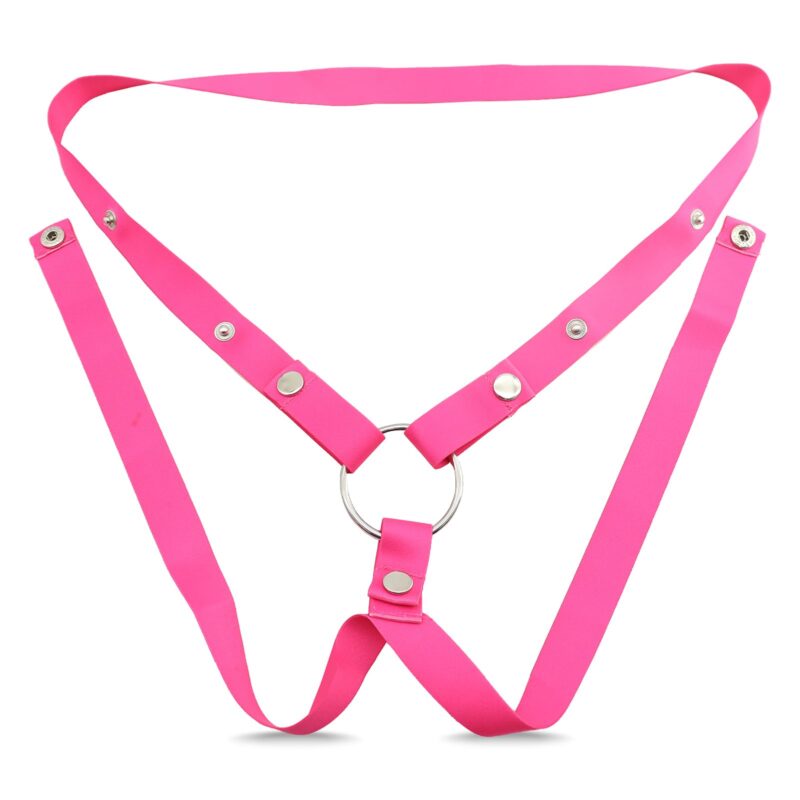 An adjustable black elastic band product front display