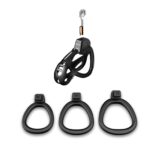 All parts of kinksterhub Lightweight Smooth Black Chastity Devices