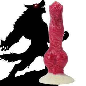 Second view of scarlet wolf dildo With werewolf