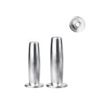 side and bottle view of steel male urethral plugs