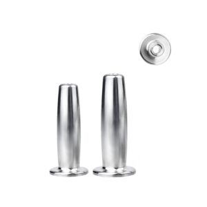 side and bottle view of steel male urethral plugs