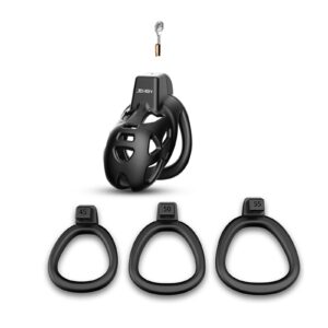 kinksterhub Lightweight Smooth Black Chastity Devices