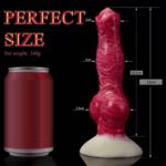The Size an weight of Scarlet Wolf Dildo Animal Dildo