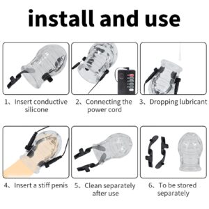 Rechargeable Electric Shock Penis Trainer `s install and use
