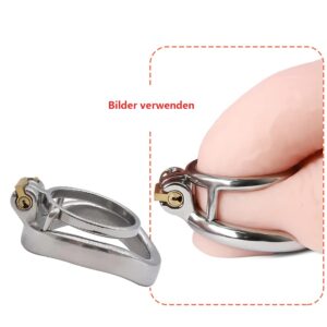 Stainless Steel Open Style Cock After Wearing Example