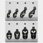 Lightweight 3D resin chastity cage set XS in various sizes